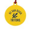 GRAPHICS & MORE UC San Diego Tritons Aluminum Holiday Christmas Tree Ornament - 3.0" (7.6 cm) x 3.37" (8.6 cm) view 1