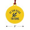 GRAPHICS & MORE UC San Diego Tritons Aluminum Holiday Christmas Tree Ornament - 3.0" (7.6 cm) x 3.37" (8.6 cm) view 3