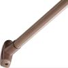 Signature Hardware 466763 66" Curved Brass Shower Rod - Brushed Gold view 2