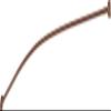 Signature Hardware 466763 66" Curved Brass Shower Rod - Brushed Gold view 3