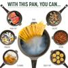 Goodful All-in-One Pan, Multilayer Nonstick, High-Performance Cast Construction, Multipurpose Design Replaces Multiple Pots and Pans, Dishwasher Safe Cookware, 11-Inch, 4.4-Quart Capacity, Graphite view 3