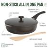 Goodful All-in-One Pan, Multilayer Nonstick, High-Performance Cast Construction, Multipurpose Design Replaces Multiple Pots and Pans, Dishwasher Safe Cookware, 11-Inch, 4.4-Quart Capacity, Graphite view 4