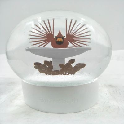 Charley Harper Brrrrdbath Snow Globe