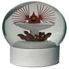 Charley Harper Brrrrdbath Snow Globe view 2