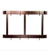 Rogar Ultimate Wall Mounted Pot Rack Vertical/Horizontal in Hammered Copper/Black view 1
