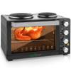 NutriChefKitchen 30 Quarts Kitchen Convection Oven - 1400 Watt Countertop, Rotisserie Roaster Grill, Top Rack, Dual Hot Plates, Toaster, Baking Tray, PKRTO29 view 1