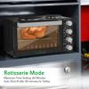 NutriChefKitchen 30 Quarts Kitchen Convection Oven - 1400 Watt Countertop, Rotisserie Roaster Grill, Top Rack, Dual Hot Plates, Toaster, Baking Tray, PKRTO29 view 4