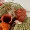 Country Burlap Harvest Pumpkin Autumn Deco Mesh Wreath. Available in 24 inch and 28 inch diameters view 2