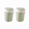 BDPP Trash Can Desktop Trash Can with Lid Creative Mini Garbage Can Shake-lid Garbage Bin Suitable for Bedroom Bathroom Kitchen-2 Pack USO Interior y Exterior view 1
