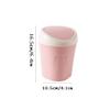 BDPP Trash Can Desktop Trash Can with Lid Creative Mini Garbage Can Shake-lid Garbage Bin Suitable for Bedroom Bathroom Kitchen-2 Pack USO Interior y Exterior view 2