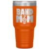 Band Mom Tumbler - Band Mom Gift - 30oz Insulated Engraved Stainless Steel Band Mom Cup Orange view 1