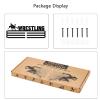 GLOBLELAND Wrestling Medal Holder Display Hanger Rack for Sports Race Wall Mount Metal Medal Award Hanger for Wrestling Competitions 15.756 inch view 3