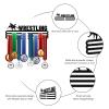 GLOBLELAND Wrestling Medal Holder Display Hanger Rack for Sports Race Wall Mount Metal Medal Award Hanger for Wrestling Competitions 15.756 inch view 4