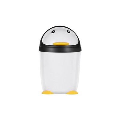 BDPP Trash Can Cute Mini Trash Can Office Desktop Garbage Can Clamshell Garbage Bin Detachable Suitable for Bedroom Bathroom Kitchen USO Interior y Exterior