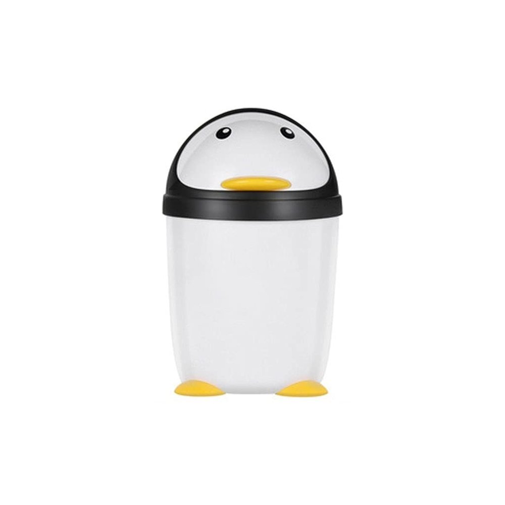 BDPP Trash Can Cute Mini Trash Can Office Desktop Garbage Can Clamshell Garbage Bin Detachable Suitable for Bedroom Bathroom Kitchen USO Interior y Exterior