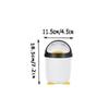 BDPP Trash Can Cute Mini Trash Can Office Desktop Garbage Can Clamshell Garbage Bin Detachable Suitable for Bedroom Bathroom Kitchen USO Interior y Exterior view 2