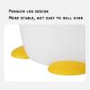 BDPP Trash Can Cute Mini Trash Can Office Desktop Garbage Can Clamshell Garbage Bin Detachable Suitable for Bedroom Bathroom Kitchen USO Interior y Exterior view 4