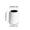 BDPP Trash Can Double-Layer Trash Can Without Lid Modern and Simple Garbage Can Small Desktop Garbage Bin Suitable for Home,Office USO Interior y Exterior (Color : A) view 2