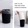 BDPP Trash Can Double-Layer Trash Can Without Lid Modern and Simple Garbage Can Small Desktop Garbage Bin Suitable for Home,Office USO Interior y Exterior (Color : A) view 3