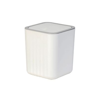 BDPP Trash Can Trash Can with Lid Simple Desktop Garbage Can Press-Type Garbage Bin Suitable for Bedroom Bathroom Kitchen USO Interior y Exterior