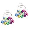 D-Shape Aluminum Keychain Buckles Portable for Hiking Camping Keyring Attachments view 1
