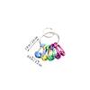 D-Shape Aluminum Keychain Buckles Portable for Hiking Camping Keyring Attachments view 2