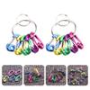 D-Shape Aluminum Keychain Buckles Portable for Hiking Camping Keyring Attachments view 3