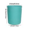 BDPP Trash Can Trash Can with Pressure Ring Lidless Garbage Can Creative Round Garbage Bin Suitable for Bedroom Bathroom Kitchen USO Interior y Exterior (Color : C) view 2