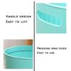 BDPP Trash Can Trash Can with Pressure Ring Lidless Garbage Can Creative Round Garbage Bin Suitable for Bedroom Bathroom Kitchen USO Interior y Exterior (Color : C) view 3