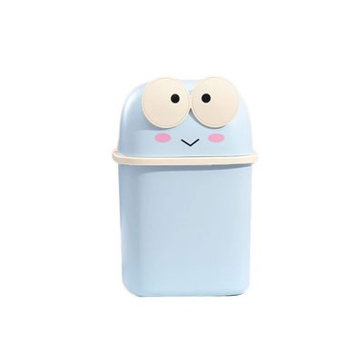 BDPP Trash Can Trash Can with Lid Cute Garbage Can Creative Desktop Garbage Bin Suitable for Dressing Table Office Bedroom Kitchen USO Interior y Exterior (Color : A)