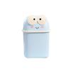 BDPP Trash Can Trash Can with Lid Cute Garbage Can Creative Desktop Garbage Bin Suitable for Dressing Table Office Bedroom Kitchen USO Interior y Exterior (Color : A) view 1