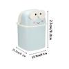 BDPP Trash Can Trash Can with Lid Cute Garbage Can Creative Desktop Garbage Bin Suitable for Dressing Table Office Bedroom Kitchen USO Interior y Exterior (Color : A) view 2