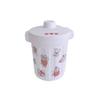 BDPP Trash Can Desktop Trash Can with Lid Mini Garbage Can Cute Sticker Garbage Bin Suitable for Desk Coffee Table Dressing Table USO Interior y Exterior (Color : B) view 1