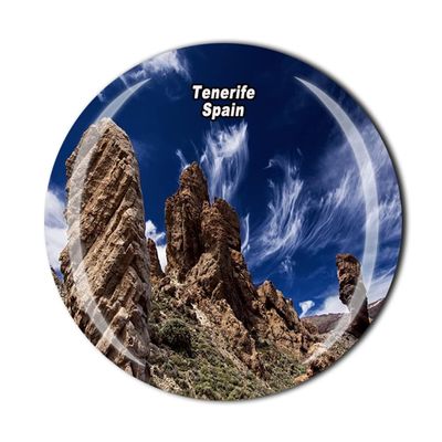 Tenerife Spain Fridge Magnet Crystal Tourist Souvenir Gift Collection Refrigerator Magnetic Sticker