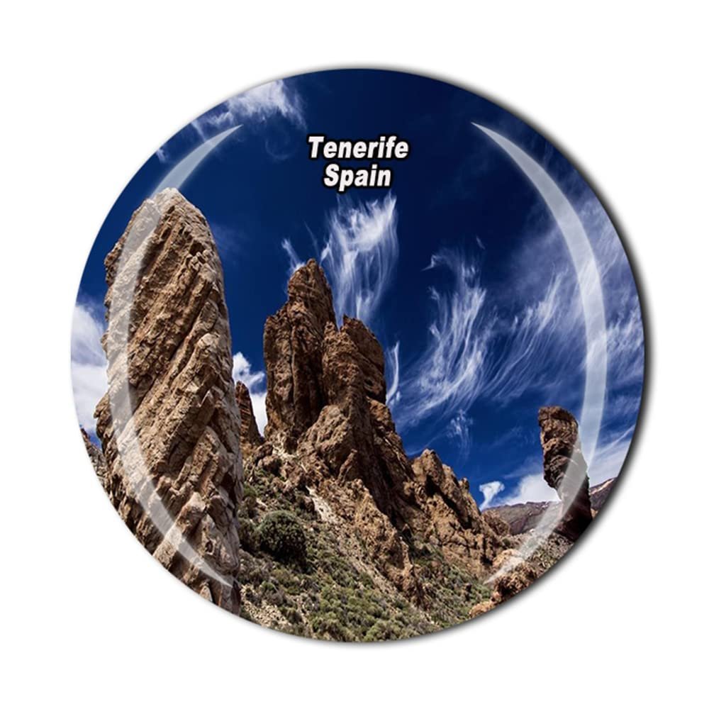 Tenerife Spain Fridge Magnet Crystal Tourist Souvenir Gift Collection Refrigerator Magnetic Sticker