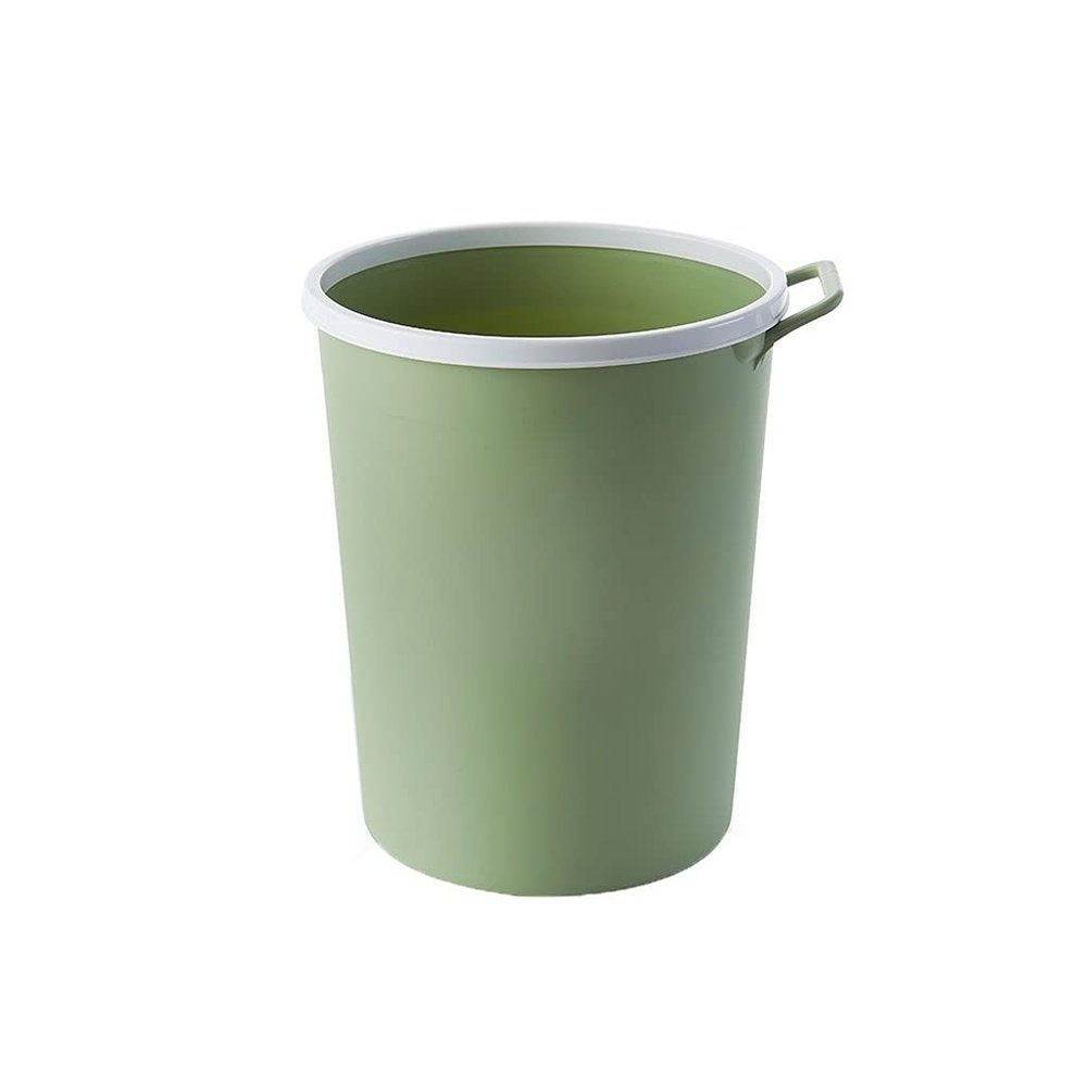 BDPP Trash Can Trash Can Without Lid 10L/2.6 Gallons Garbage Can Round Garbage Bin Suitable for Bedroom Bathroom Kitchen Living Room USO Interior y Exterior (Color : C)