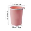 BDPP Trash Can Trash Can Without Lid 10L/2.6 Gallons Garbage Can Round Garbage Bin Suitable for Bedroom Bathroom Kitchen Living Room USO Interior y Exterior (Color : C) view 2
