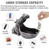 aboxoo Hippo Statue Home Resin Hippopotamus Figurine Fun Candy Dish,Key Bowl,Big Mouth Sculpture Table Art Decoration Sundries Container Storage Boxes (Grey) view 3