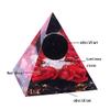 TYZK Meditation Orgone Pyramid Crystals Obsidian Crystal Sphere Orgone Pyramid Home Decor (Size : 7CM) view 3