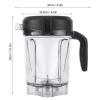 64oz Transparent Food Blender Container with Blade Lid Replacement Accessories Blade Lid Replacement Accessories view 2
