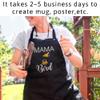 FunnyLazy womens mama bird baby bird mors day her Black Apron - 1 Size fits All Men Women Kitchen Aprons view 2