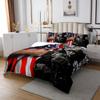 American Flag Bedspread King for Boys Teens Men Retro Army Green Camo Usa Flag Quilted Coverlet Military Camouflage Soldier Bedding Sets for Kids Adult Youth Bedroom Decor, with 2 Pillowcases view 3
