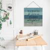 Aihesui Wood Sign Hanging Farmhouse Decoration Bible Verse This is the Day That the Lord Has Made Wall Art Plaque Use for Kitchen Batheroom Bedroom Office School 16x16inch, dark blue-style view 4