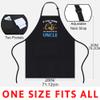 FunnyLazy If think I'm cute should see my uncle for nephew or niece T-Shirt Black Apron - 1 Size fits All Men Women Kitchen Aprons view 3