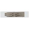 BOWERY HILL Mid-Century Glass Top Accent Console in Greige Sand-Blasted Finish view 3