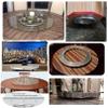  8in 10in 12in 14in 16in 20in 24ni 27in 32in Lazy Susan Silent Rotating Bearing Turntable With Threaded Rubber Pad 360 Degree Swivel Turntable Heavy Duty Aluminium Alloy Swivel Base view 3