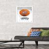 Trends International NBA Oklahoma City Thunder - Drip Basketball 21 Wall Poster, 14.725" x 22.375", White Framed Version view 2