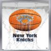 Trends International NBA New York Knicks - Drip Basketball 21 Wall Poster, 14.725" x 22.375", Silver Framed Version view 1