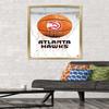 Trends International NBA Atlanta Hawks - Drip Basketball 21 Wall Poster, 22.375" x 34", Gold Framed Version view 2