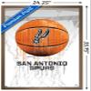 Trends International NBA San Antonio Spurs - Drip Basketball 21 Wall Poster, 22.375" x 34", Bronze Framed Version view 3